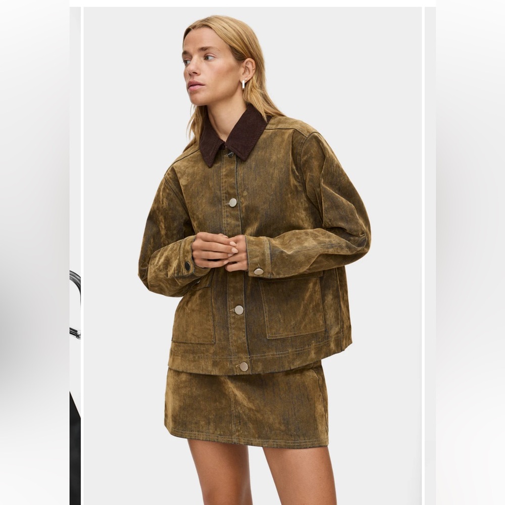 ALIGNE NWT Bark Flock Jacket XS